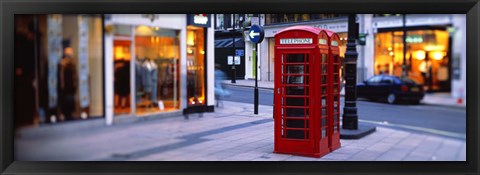 Framed Phone Booth, London, England, United Kingdom Print