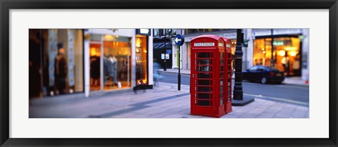 Framed Phone Booth, London, England, United Kingdom Print