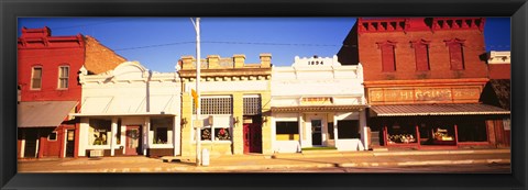 Framed Store Fronts, Main Street, Chatsworth, Illinois Print