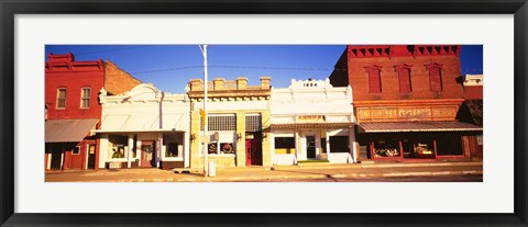 Framed Store Fronts, Main Street, Chatsworth, Illinois Print