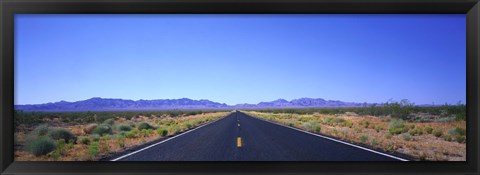 Framed Road, Nevada, USA Print