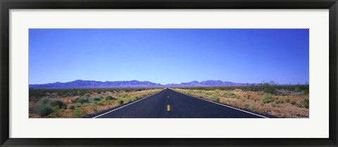 Framed Road, Nevada, USA Print