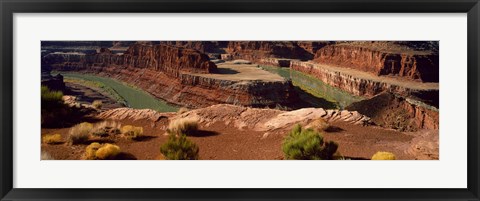 Framed High angle view of a river flowing through a canyon, Dead Horse Point State Park, Utah, USA Print