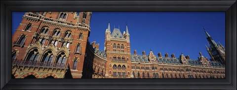 Framed Low angle view of a building, St. Pancras Railway Station, London, England Print