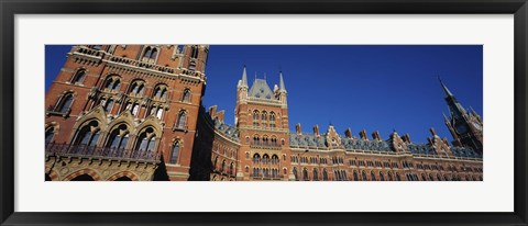 Framed Low angle view of a building, St. Pancras Railway Station, London, England Print