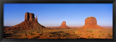 Framed Monument Valley Tribal Park, Navajo Reservation, Arizona, USA Print
