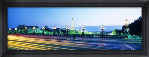 Framed France, Paris, Alexandre III Bridge Print
