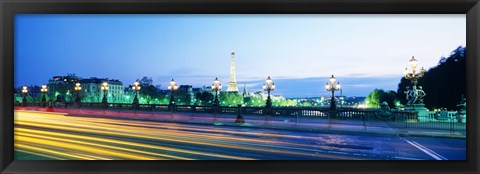 Framed France, Paris, Alexandre III Bridge Print