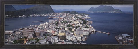 Framed Cityscape Alesund Norway Print