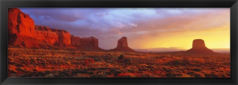 Framed Sunrise, Monument Valley, Arizona, USA Print