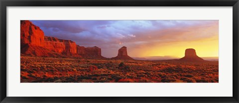 Framed Sunrise, Monument Valley, Arizona, USA Print