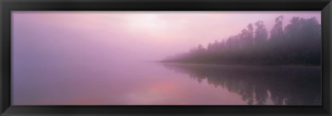 Framed Lake Paringa South Island New Zealand Print