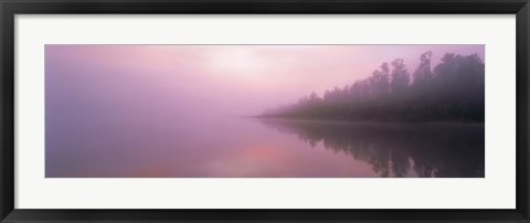 Framed Lake Paringa South Island New Zealand Print