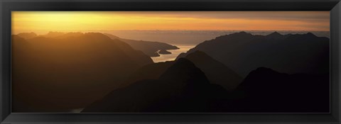 Framed Fiordland National Park New Zealand Print