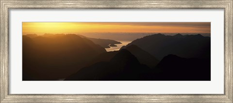 Framed Fiordland National Park New Zealand Print