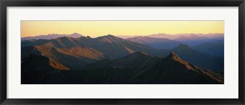 Framed Harris Mountains New Zealand Print