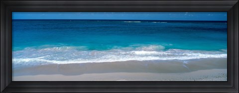 Framed Waters Edge Barbados Caribbean Print
