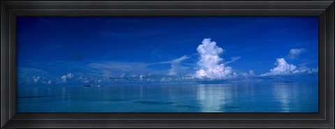 Framed Sea &amp; Clouds The Maldives Print