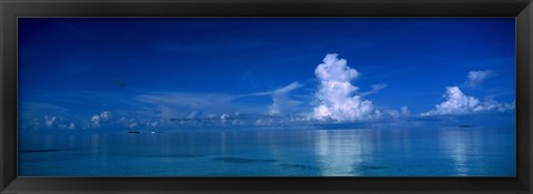 Framed Sea &amp; Clouds The Maldives Print