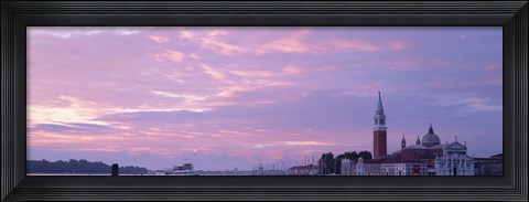 Framed Church in a city, San Giorgio Maggiore, Grand Canal, Venice, Italy Print