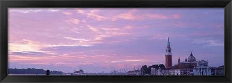 Framed Church in a city, San Giorgio Maggiore, Grand Canal, Venice, Italy Print