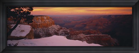 Framed Rock formations on a landscape, Grand Canyon National Park, Arizona, USA Print