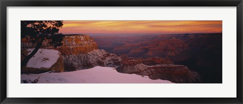 Framed Rock formations on a landscape, Grand Canyon National Park, Arizona, USA Print