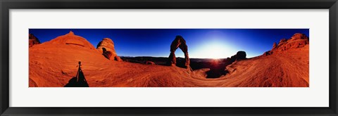 Framed Sunrise over Delicate Arch, Arches National Park, Utah Print