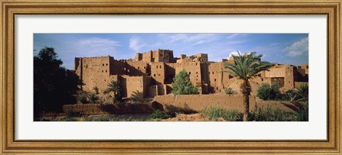 Framed Buildings in a village, Ait Benhaddou, Ouarzazate, Marrakesh, Morocco Print