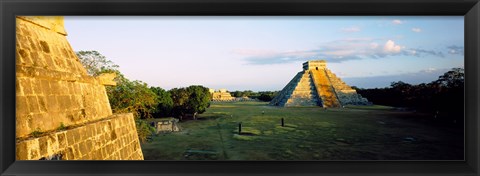 Framed Pyramids at an archaeological site, Chichen Itza, Yucatan, Mexico Print