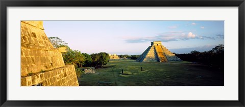 Framed Pyramids at an archaeological site, Chichen Itza, Yucatan, Mexico Print