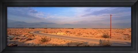 Framed Road Desert Springs CA Print