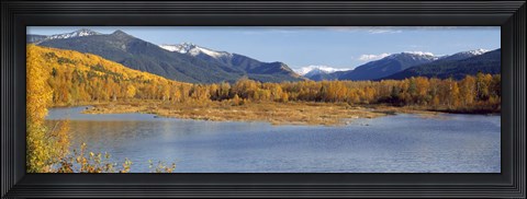 Framed Autumn colors, Lake Baikal Siberia Russia Print
