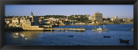 Framed Buildings at the waterfront, Cascais, Lisbon, Portugal Print