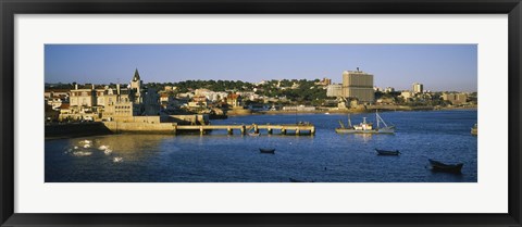 Framed Buildings at the waterfront, Cascais, Lisbon, Portugal Print