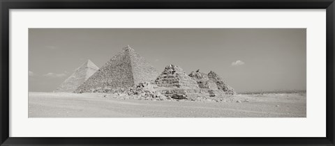 Framed Pyramids Of Giza, Egypt Print