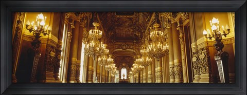 Framed Interiors of a palace, Paris, Ile-De-France, France Print