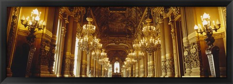 Framed Interiors of a palace, Paris, Ile-De-France, France Print