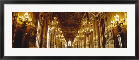 Framed Interiors of a palace, Paris, Ile-De-France, France Print