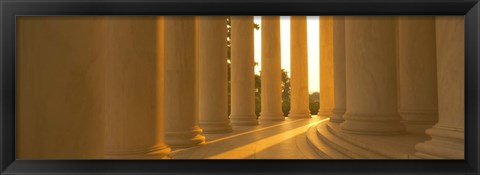 Framed Sunlight on the Jefferson Memorial Print