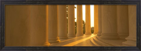 Framed Sunlight on the Jefferson Memorial Print