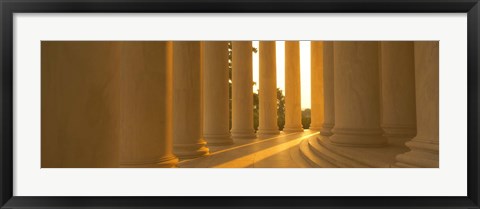 Framed Sunlight on the Jefferson Memorial Print