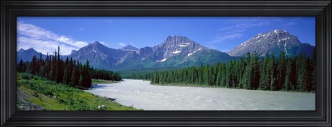 Framed Rocky Mountains Near Jasper, Alberta Canada Print
