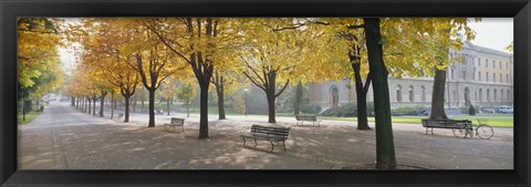 Framed Park Geneve, Switzerland Print