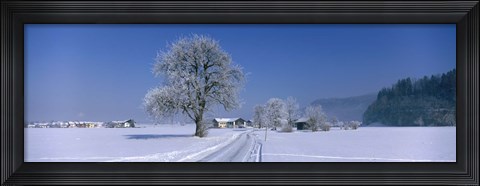 Framed Winter Scenic, Austria Print
