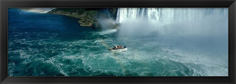 Framed Boat trip at Niagara Falls, Canada Print