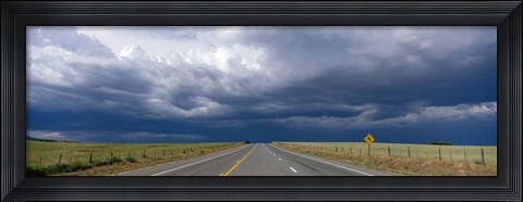Framed Highway Near Blanding, Utah, USA Print