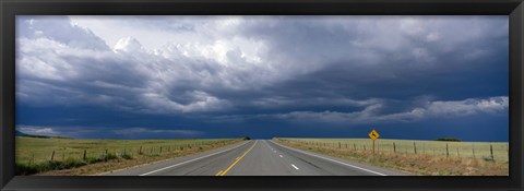 Framed Highway Near Blanding, Utah, USA Print