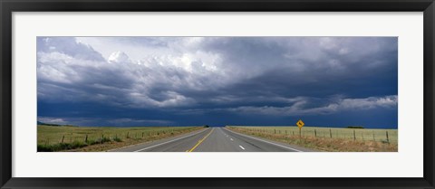 Framed Highway Near Blanding, Utah, USA Print