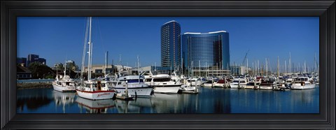 Framed Embarcadero Marina Hotel, San Diego, California, USA Print